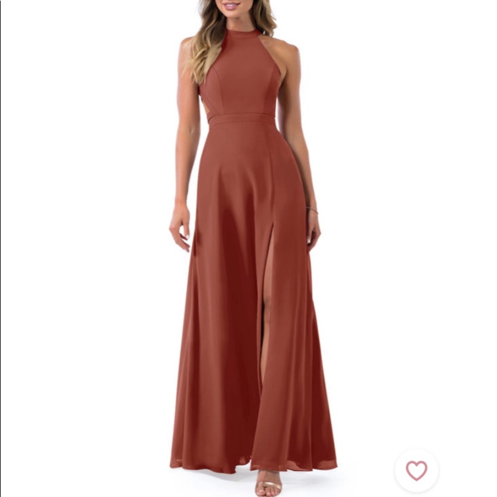 Azazie clarice dress A4 in Terracota
